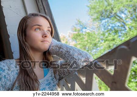 Fifteen year-old teenage girl. View Large Photo Image Stock Photo - Fifteen year-old teenage girl.. Fotosearch