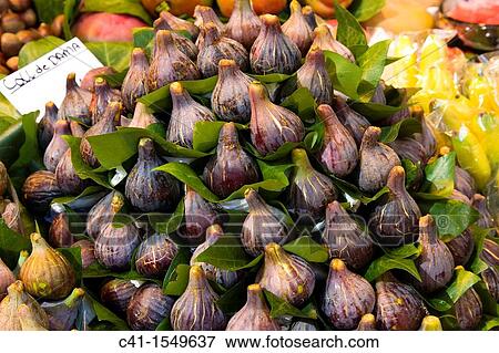 Figs at La Boqueria market, Barcelona, Spain View Large Photo Image Stock Photo - Figs at La Boqueria market, Barcelona, Spain. Fotosearch