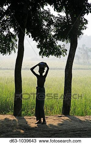 Figure in early morning, Pouli, Bangladesh View Large Photo Image Stock Image - Figure in early morning, Pouli, Bangladesh. Fotosearch