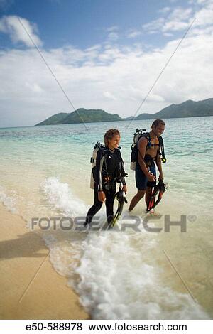 Fijian Couple (age early 20? s), Picnic Island near Beqa Island off Southern Viti Levu, Fiji, South Pacific View Large Photo Image Stock Photo - Fijian Couple (age early 20? s), Picnic Island near Beqa Island off Southern Viti Levu, Fiji, South Pacific. Fotosearch