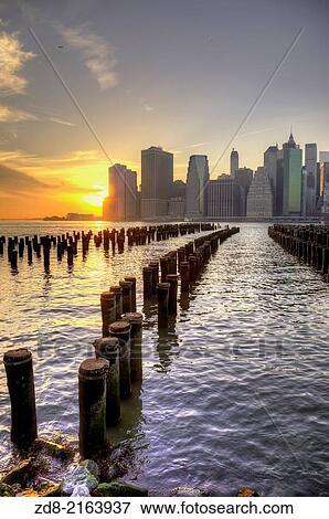financial district from brooklyn. View Large Photo Image Stock Photo - financial district from brooklyn.. Fotosearch