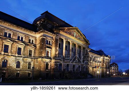 Finanzministerium, Ministry of Finance in the evening Dresden, Saxony, Germany View Large Photo Image Stock Image - Finanzministerium, Ministry of Finance in the evening Dresden, Saxony, Germany. Fotosearch