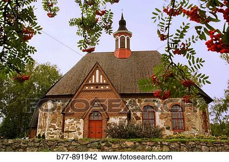 Finland, H? meen Hark? tie, The Ox Road of H? me, view of the medieval church of Saint James at Renko View Large Photo Image Stock Image - Finland, H? meen Hark? tie, The Ox Road of H? me, view of the medieval church of Saint James at Renko. Fotosearch