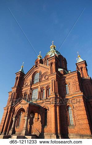 Finland, Helsinki, Uspenski Orthodox Cathedral View Large Photo Image Stock Image - Finland, Helsinki, Uspenski Orthodox Cathedral. Fotosearch