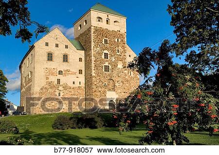 Stock Photo - Finland, Turku, view of Turku castle. Fotosearch