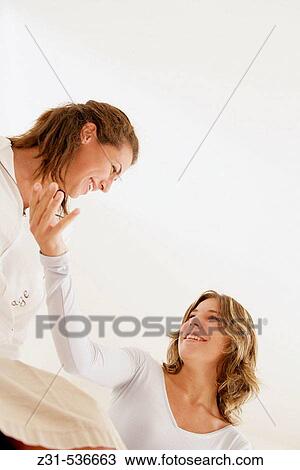 Fiona, Carla, Low angle view, Smiling, Gesture View Large Photo Image Stock Image - Fiona, Carla, Low angle view, Smiling, Gesture. Fotosearch