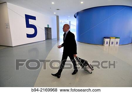 Stock Photo - Fira Barcelona Gran Via. Trade fairs. Architect Toyo Ito. Hospitalet de Llobregat. Barcelona. Catalonia. Spain.. Fotosearch