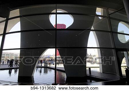 Fira de Barcelona trade fair ground, Gran Via venue designed by architect Toyo Ito, L? Hospitalet de Llobregat, Barcelona, Catalonia, Spain View Large Photo Image Stock Image - Fira de Barcelona trade fair ground, Gran Via venue designed by architect Toyo Ito, L? Hospitalet de Llobregat, Barcelona, Catalonia, Spain. Fotosearch