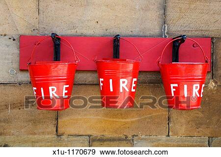 Fire Buckets at Pickering Station Pickering North Yorkshire Engl View Large Photo Image Stock Photo - Fire Buckets at Pickering Station Pickering North Yorkshire Engl. Fotosearch