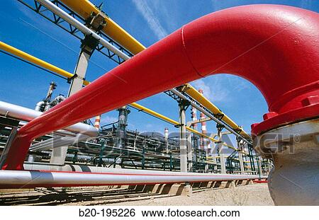 Fire prevention system pipe detail. Repsol-YPF oil refinery. Tarragona province. Spain View Large Photo Image Stock Photograph - Fire prevention system pipe detail. Repsol-YPF oil refinery. Tarragona province. Spain. Fotosearch