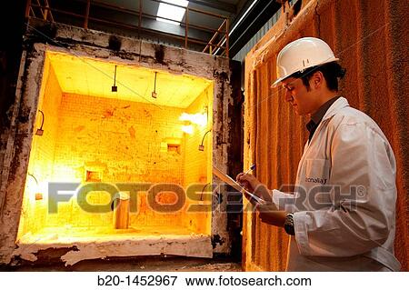 Stock Photo - Fire resistance test, Technology Research Center, Tecnalia Construction, CIDEMCO-Tecnalia Research & Innovation, development of new products and innovative solutions through research and innovation in different fields of activity. Fotosearch