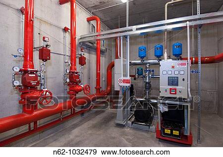 Fire system plant View Large Photo Image Stock Photo - Fire system plant. Fotosearch