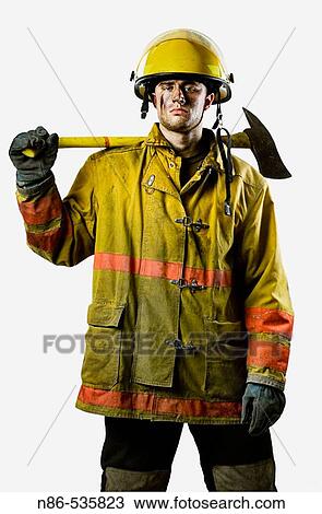 Firefighter View Large Photo Image Stock Image - Firefighter. Fotosearch