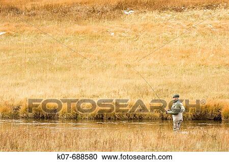 Firehole River, Fly Fishing, Yellowstone National Park, Wyoming, USA. View Large Photo Image Stock Image - Firehole River, Fly Fishing, Yellowstone National Park, Wyoming, USA.. Fotosearch