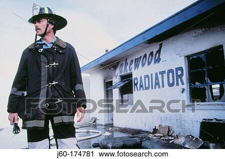 Fireman after the fire View Large Photo Image Stock Image - Fireman after the fire. Fotosearch