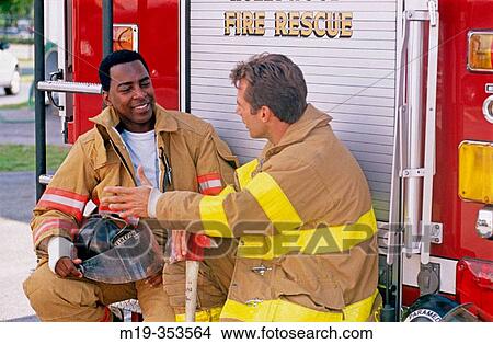Picture - firemen. Fotosearch