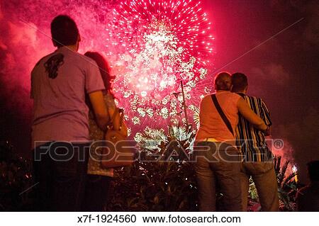 Fireworks at Barceloneta beach during La Merce Festival, Barcelona Catalonia Spain View Large Photo Image Stock Image - Fireworks at Barceloneta beach during La Merce Festival, Barcelona Catalonia Spain. Fotosearch