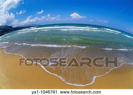 Fish eye view of waves on beach. Castellammare del Golfo, Sicily island, Italy View Large Photo Image Stock Image - Fish eye view of waves on beach. Castellammare del Golfo, Sicily island, Italy. Fotosearch
