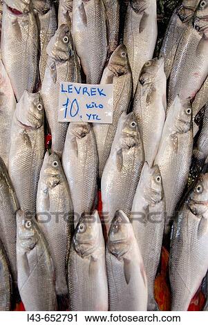 Stock Image - Fish for sale, Istanbul. Turkey. Fotosearch