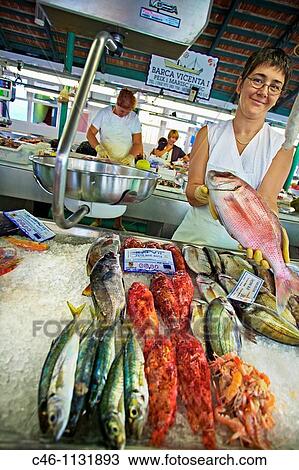 Fish market. Ciutadella. Minorca. Balearic Islands. Spain. View Large Photo Image Stock Image - Fish market. Ciutadella. Minorca. Balearic Islands. Spain.. Fotosearch