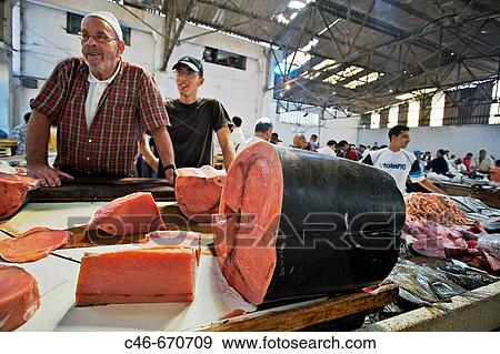 Fish Market. Tangier. Morocco View Large Photo Image Stock Photo - Fish Market. Tangier. Morocco. Fotosearch
