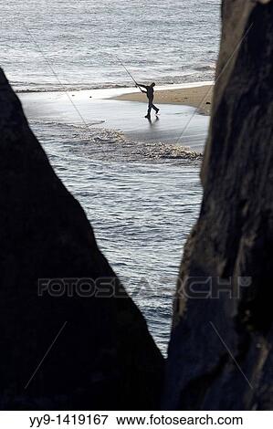 Fisherman casting - Harris Beach State Park - Brookings, Oregon View Large Photo Image Stock Photo - Fisherman casting - Harris Beach State Park - Brookings, Oregon. Fotosearch