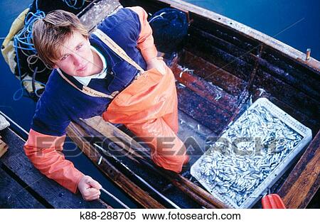 Stock Photography - Fisherman in Havstenssund. Bohusln, Sweden. Fotosearch