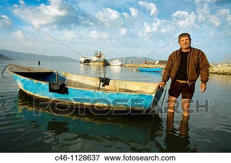 Fisherman. Vlore. Albania. View Large Photo Image Stock Photo - Fisherman. Vlore. Albania.. Fotosearch