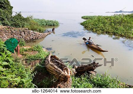 Fishermen at Lake Tana, Ethiopia The fishermen of Lake Tana are still using the traditional canoe like boats made from papyrus These boats are called Tankwa Africa, East Africa, Ethiopia, September 2010 View Large Photo Image Picture - Fishermen at Lake Tana, Ethiopia The fishermen of Lake Tana are still using the traditional canoe like boats made from papyrus These boats are called Tankwa Africa, East Africa, Ethiopia, September 2010. Fotosearch