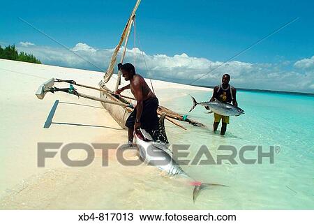 Fishermen, Mnemba island, Tanzania View Large Photo Image Stock Image - Fishermen, Mnemba island, Tanzania. Fotosearch