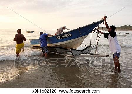 Fishermen with a boat, Teluk Melano, Sarawak, Borneo View Large Photo Image Stock Image - Fishermen with a boat, Teluk Melano, Sarawak, Borneo. Fotosearch