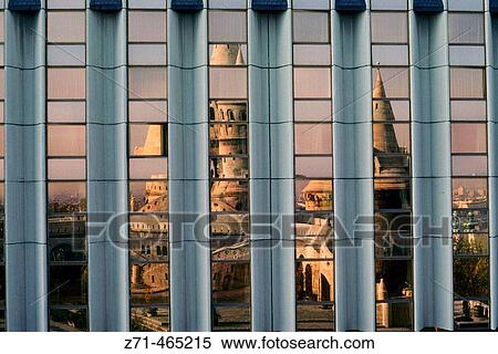 Stock Photography - Fishermen's Bastion, Hilton Hotel. Budapest. Hungary. Fotosearch