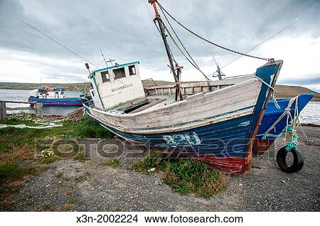 fishing boat, Strait of Magellan, chile, south america. View Large Photo Image Picture - fishing boat, Strait of Magellan, chile, south america.. Fotosearch