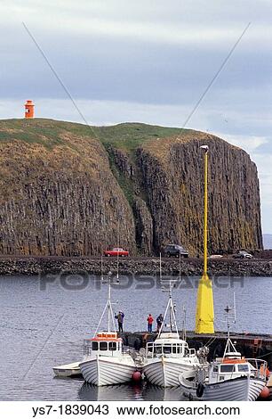 Fishing boats moored at Hna? ing vestra harbour, Iceland View Large Photo Image Stock Image - Fishing boats moored at Hna? ing vestra harbour, Iceland. Fotosearch