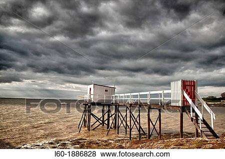 Fishing jettyCarrelets, Fouras, Charente-Maritime, France, Europe View Large Photo Image Stock Photo - Fishing jettyCarrelets, Fouras, Charente-Maritime, France, Europe. Fotosearch