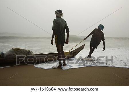Fishing on the beach Mamallapuran Mamallapuram, Tamil Nadu, India, Asia View Large Photo Image Picture - Fishing on the beach Mamallapuran Mamallapuram, Tamil Nadu, India, Asia. Fotosearch