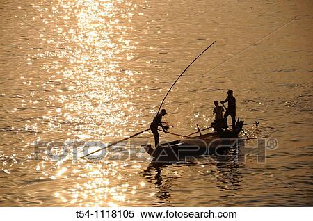 Fishingboat at the Morning on the Mekong River View Large Photo Image Stock Photography - Fishingboat at the Morning on the Mekong River. Fotosearch