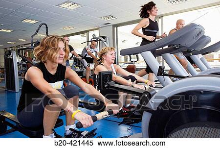 Fitness. Cardiovascular and muscle-building gymnasium. Real Club de Tenis de San SebastiBn, Gipuzkoa, Euskadi. View Large Photo Image Stock Photography - Fitness. Cardiovascular and muscle-building gymnasium. Real Club de Tenis de San SebastiBn, Gipuzkoa, Euskadi.. Fotosearch