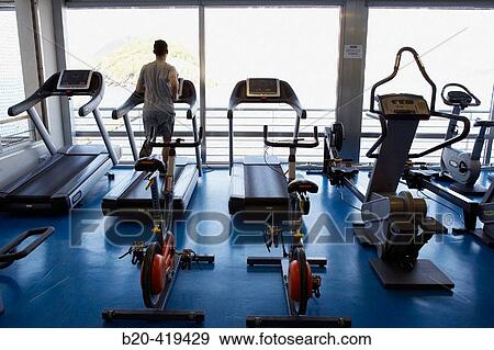 Fitness room, Real Club de Tenis de San Sebastian View Large Photo Image Stock Photo - Fitness room, Real Club de Tenis de San Sebastian. Fotosearch