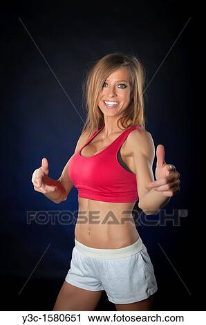 Stock Image - Fitness Woman. Fotosearch