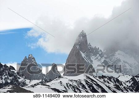 Fitz Roy and Cerro Torre Patagonia Argentina El Chalten View Large Photo Image Stock Photo - Fitz Roy and Cerro Torre Patagonia Argentina El Chalten. Fotosearch
