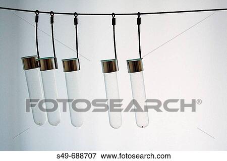 Stock Photo - Five cylinders hanging. Fotosearch