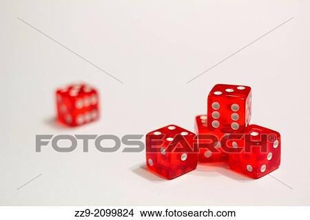 Five red dice poker. View Large Photo Image Picture - Five red dice poker.. Fotosearch