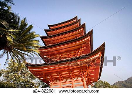 Five-stored pagoda, Miyajima island, Hiroshima province, Japan (October 2008) View Large Photo Image Stock Image - Five-stored pagoda, Miyajima island, Hiroshima province, Japan (October 2008). Fotosearch