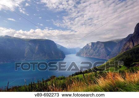 Stock Image - Fjord, Norway. Fotosearch