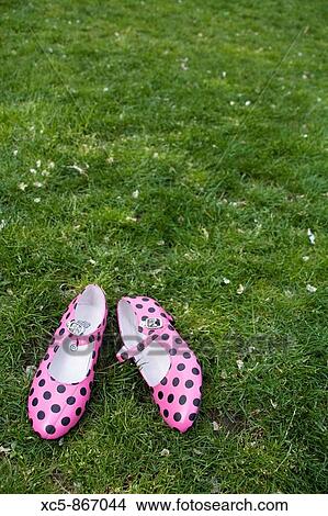 Flamenca shoes in the grass View Large Photo Image Picture - Flamenca shoes in the grass. Fotosearch