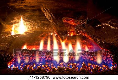 Flames from gas fire, Christchurch. View Large Photo Image Stock Photograph - Flames from gas fire, Christchurch.. Fotosearch