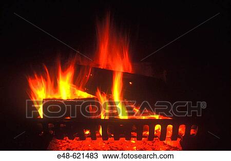 Flames in wood, burning fireplace View Large Photo Image Stock Image - Flames in wood, burning fireplace. Fotosearch