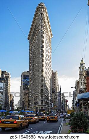 Stock Image - Flatiron Building, Manhattan, New York City, New York, USA, PublicGround. Fotosearch