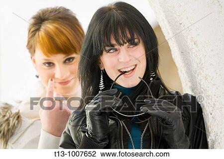 Flirting young women, finger call View Large Photo Image Stock Image - Flirting young women, finger call. Fotosearch